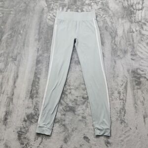NO BOUNDARIES Pants Womens S Juniors Light Blue Jogger Side Stripe Lounge Casual